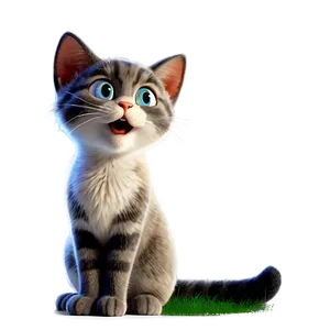 Cartoon Cat Transparent Peo PNG Image