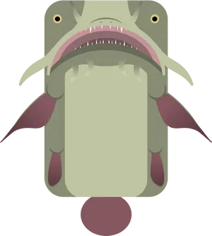 Cartoon Catfish Graphic PNG Image