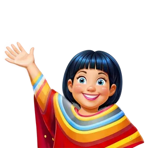 Cartoon Character Waving Png Vac28 PNG Image