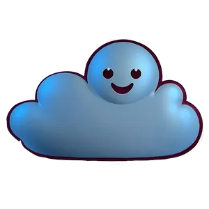 Cartoon Cloud Emoji Png Rct97 PNG Image