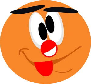 Cartoon Clown Face Vector PNG Image