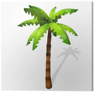 Cartoon Coconut Tree Illustration PNG Image