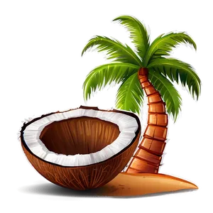 Cartoon Coconut Tree Png Kiu63 PNG Image