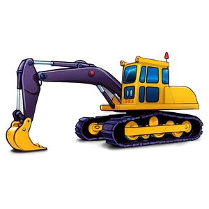 Cartoon Construction Machines Png 06112024 PNG Image