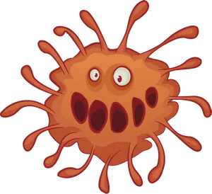 Cartoon Coronavirus Character PNG Image