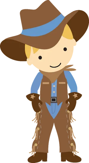 Cartoon Cowboy Character PNG Image