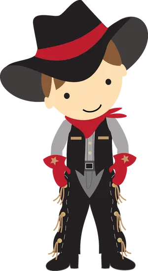 Cartoon Cowboy Character.png PNG Image