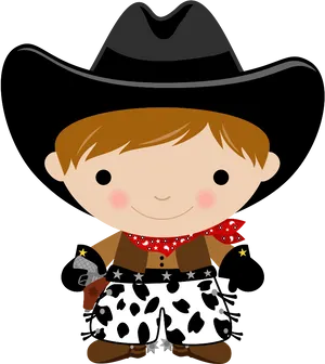 Cartoon Cowboy Character.png PNG Image