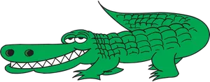 Cartoon Crocodile Smiling PNG Image