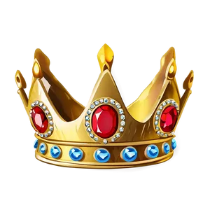 Cartoon Crown With Jewels Png Mlx21 PNG Image