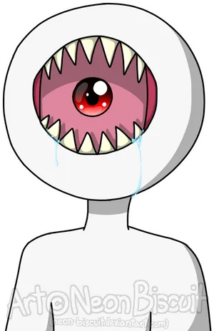 Cartoon Cyclops Crying Illustration PNG Image