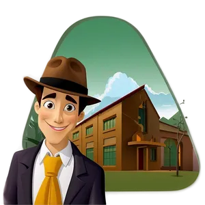 Cartoon Detective Png Jwj PNG Image