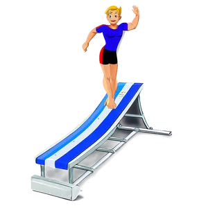 Cartoon Diving Board Png Let96 PNG Image