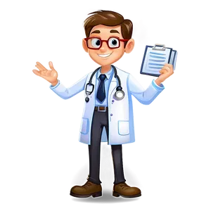 Cartoon Doctor Character Png Ghw PNG Image