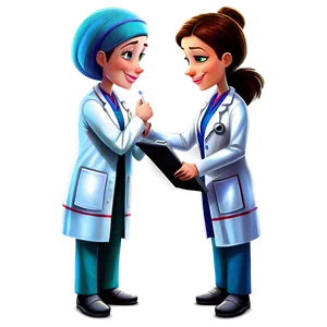 Cartoon Doctor In Lab Coat Png Fhb PNG Image