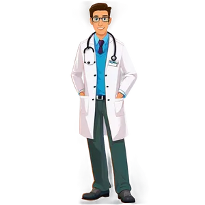 Cartoon Doctor With Glasses Png Gqn62 PNG Image