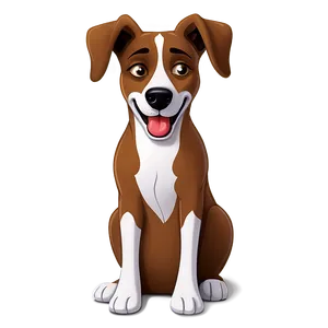 Cartoon Dog Sitting Png Uvq PNG Image