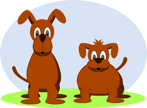 Cartoon Dogs Friends PNG Image