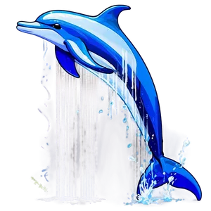 Cartoon Dolphin Splash Png Ljl PNG Image