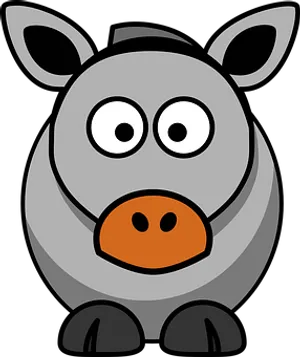 Cartoon Donkey Graphic PNG Image