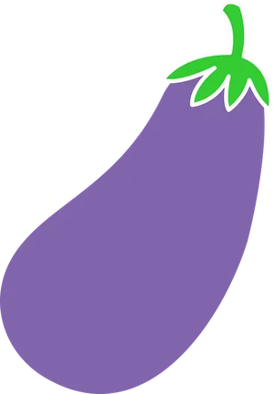 Cartoon Eggplant Vector Illustration PNG Image