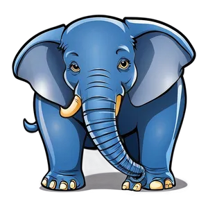 Cartoon Elephant B PNG Image