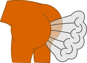 Cartoon Elephant Blowing Air PNG Image