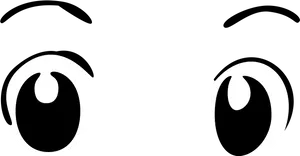 Cartoon Eyes Expression PNG