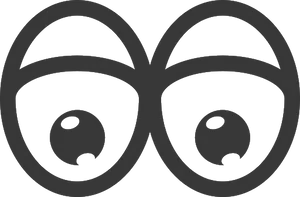 Cartoon Eyes Graphic PNG Image