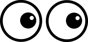 Cartoon Eyes Vector PNG
