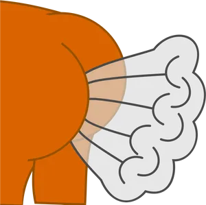 Cartoon Fart Cloud PNG Image