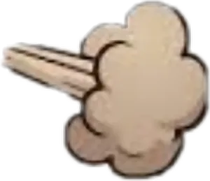 Cartoon Fart Cloud PNG Image