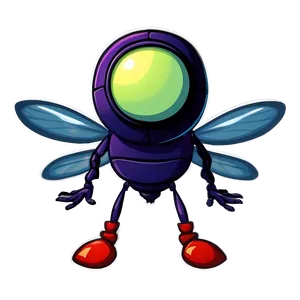 Cartoon Fly Character Png Ffa14 PNG Image