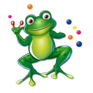 Cartoon Frog Jumping Png Bjy PNG Image