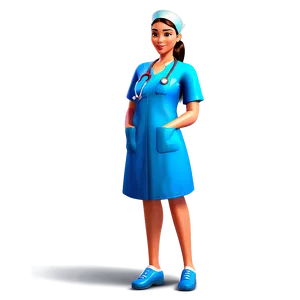 Cartoon Future Nurse Character Png Fbc PNG Image