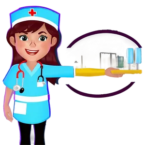 Cartoon Future Nurse Character Png Udm28 PNG Image