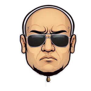 Cartoon Gangster Glasses Png Cyr11 PNG Image