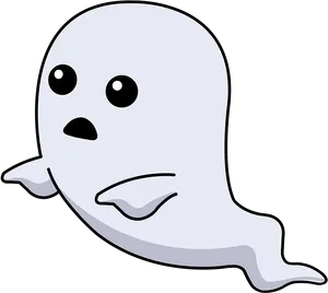 Cartoon Ghost Graphic PNG Image