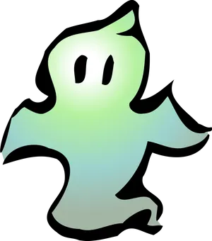 Cartoon Ghost Illustration PNG Image