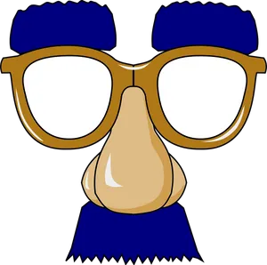 Cartoon Glassesand Nose Disguise PNG Image