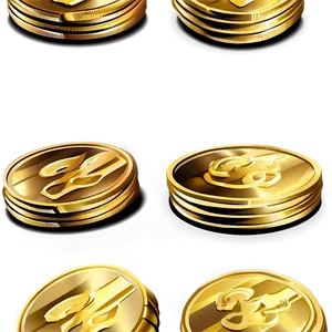 Cartoon Gold Coins Png Sns PNG Image