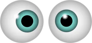 Cartoon Googly Eyes Vector PNG Image