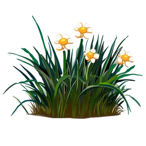 Cartoon Grass And Flowers Png Ccl PNG Image