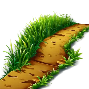 Cartoon Grass Path Png Biv PNG Image