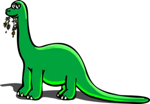 Cartoon Green Dinosaur Sneezing PNG Image