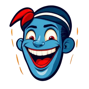 Cartoon Grin Expression Png Tll PNG Image