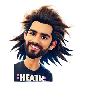 Cartoon Hair A PNG Image