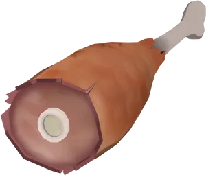 Cartoon Ham Leg PNG Image