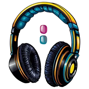 Cartoon Headphones Clipart Png Cep57 PNG Image