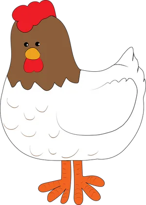 Cartoon_ Hen_ Illustration.png PNG Image